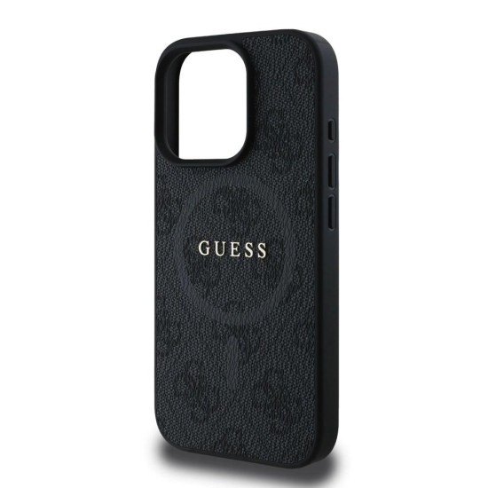 Husa Guess PU Leather 4G Colored Ring MagSafe pentru iPhone 16 Pro Max, Neagra Husa Guess PU Leather 4G Colored Ring MagSafe pentru iPhone 16 Pro Max, Neagra (Bakr, GUHMP16XG4GFRK) by www.silkase.ro