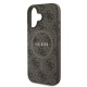 Husa Guess PU Leather 4G Colored Ring MagSafe pentru iPhone 16, Maro Husa Guess PU Leather 4G Colored Ring MagSafe pentru iPhone 16, Maro (Bakr, GUHMP16SG4GFRW) by www.silkase.ro