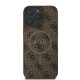 Husa Guess PU Leather 4G Colored Ring MagSafe pentru iPhone 16 Pro, Maro (Bakr, GUHMP16LG4GFRW) by www.silkase.ro