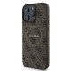 Husa Guess PU Leather 4G Colored Ring MagSafe pentru iPhone 16 Pro, Maro (Bakr, GUHMP16LG4GFRW) by www.silkase.ro
