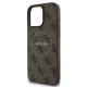 Husa Guess PU Leather 4G Colored Ring MagSafe pentru iPhone 16 Pro, Maro (Bakr, GUHMP16LG4GFRW) by www.silkase.ro