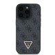 Husa Guess PU 4G Strass Triangle Metal Logo pentru iPhone 16 Pro Max, Neagra (Bakr, GUHCP16XP4TDPK) by www.silkase.ro