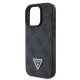 Husa Guess PU 4G Strass Triangle Metal Logo pentru iPhone 16 Pro Max, Neagra (Bakr, GUHCP16XP4TDPK) by www.silkase.ro