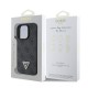 Husa Guess PU 4G Strass Triangle Metal Logo pentru iPhone 16 Pro Max, Neagra (Bakr, GUHCP16XP4TDPK) by www.silkase.ro