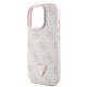 Husă Guess PU 4G Strass Triangle Metal Logo pentru iPhone 16 Pro Roz Husă Guess PU 4G Strass Triangle Metal Logo pentru iPhone 16 Pro Roz (Bakr, GUHCP16LP4TDPP) by www.silkase.ro