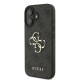 Husa Guess PU 4G Metal Logo pentru iPhone 16, Gri (Bakr, GUHCP16S4GMGGR) by www.silkase.ro