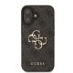 Husa Guess PU 4G Metal Logo pentru iPhone 16, Gri (Bakr, GUHCP16S4GMGGR) by www.silkase.ro