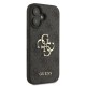 Husa Guess PU 4G Metal Logo pentru iPhone 16, Gri (Bakr, GUHCP16S4GMGGR) by www.silkase.ro