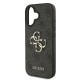 Husa Guess PU 4G Metal Logo pentru iPhone 16, Gri (Bakr, GUHCP16S4GMGGR) by www.silkase.ro