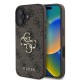 Husa Guess PU 4G Metal Logo pentru iPhone 16, Maro (Bakr, GUHCP16S4GMGBR) by www.silkase.ro