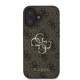 Husa Guess PU 4G Metal Logo pentru iPhone 16, Maro (Bakr, GUHCP16S4GMGBR) by www.silkase.ro