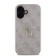 Husa Guess PU 4G Metal Logo pentru iPhone 16, Roz (Bakr, GUHCP16S4GMGPI) by www.silkase.ro