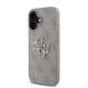 Husa Guess PU 4G Metal Logo pentru iPhone 16, Roz (Bakr, GUHCP16S4GMGPI) by www.silkase.ro