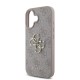 Husa Guess PU 4G Metal Logo pentru iPhone 16, Roz (Bakr, GUHCP16S4GMGPI) by www.silkase.ro