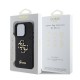 Husa Guess PU 4G Fixed Glitter Metal Logo pentru iPhone 16 Pro, Neagra (Bakr, GUHCP16LHG4SGK) by www.silkase.ro