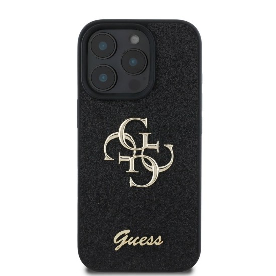 Husă Guess PU Fixed Glitter 4G Metal Logo pentru iPhone 16 Pro Max, Black Husă Guess PU Fixed Glitter 4G Metal Logo pentru iPhone 16 Pro Max, Black (Bakr, GUHCP16XHG4SGK) by www.silkase.ro