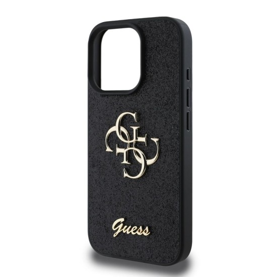 Husă Guess PU Fixed Glitter 4G Metal Logo pentru iPhone 16 Pro Max, Black Husă Guess PU Fixed Glitter 4G Metal Logo pentru iPhone 16 Pro Max, Black (Bakr, GUHCP16XHG4SGK) by www.silkase.ro