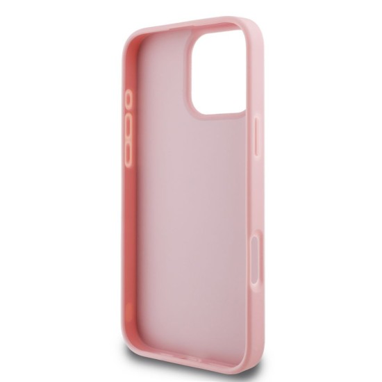 Husa Guess PU Fixed Glitter 4G Metal Logo pentru iPhone 16 Pro Max, Roz (Bakr, GUHCP16XHG4SGP) by www.silkase.ro