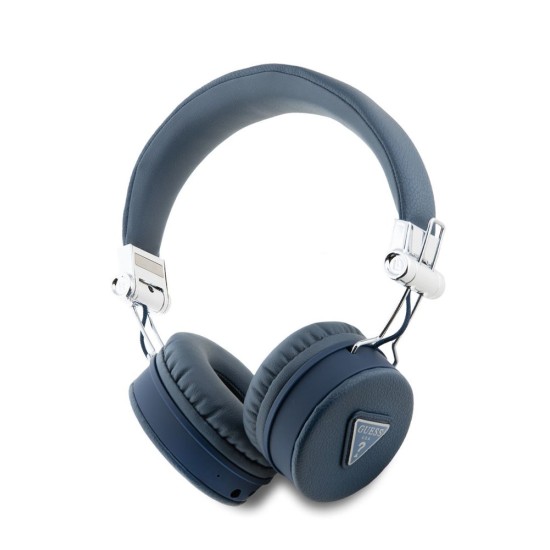 Căști Wireless Over-Ear Guess PU Grained Triangle Logo (ENC), Albastre Căști Wireless Over-Ear Guess PU Grained Triangle Logo (ENC), Albastre (Bakr, GUBH70PGTSPSB) by www.silkase.ro