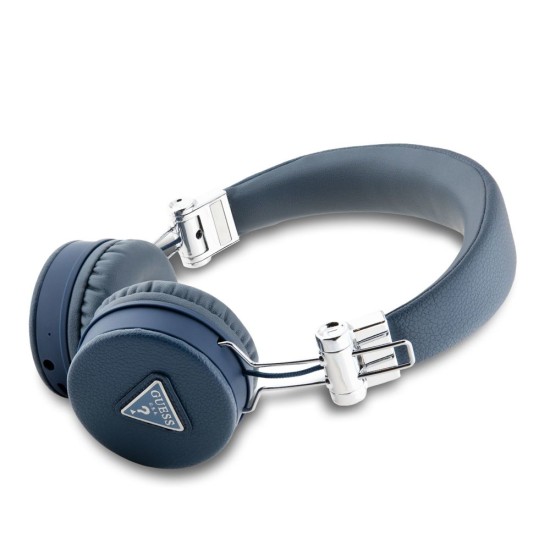 Căști Wireless Over-Ear Guess PU Grained Triangle Logo (ENC), Albastre Căști Wireless Over-Ear Guess PU Grained Triangle Logo (ENC), Albastre (Bakr, GUBH70PGTSPSB) by www.silkase.ro