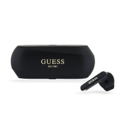 Căști Wireless TWS Guess Elongated Metallic (ENC), Negre