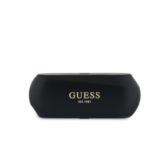 Căști Wireless TWS Guess Elongated Metallic (ENC), Negre (Bakr, GUTWSC2MCDSK) by www.silkase.ro