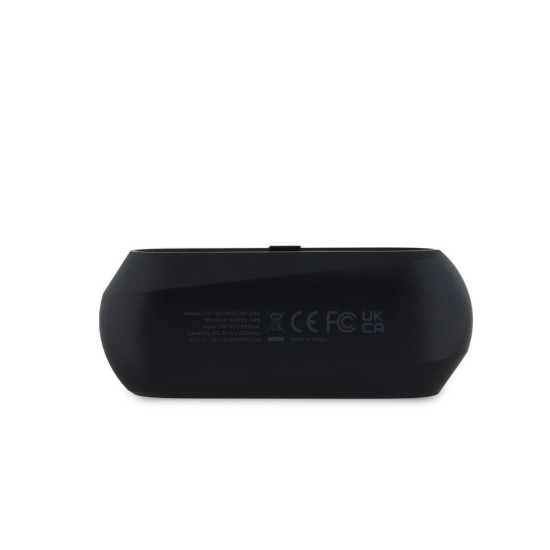 Căști Wireless TWS Guess Elongated Metallic (ENC), Negre (Bakr, GUTWSC2MCDSK) by www.silkase.ro