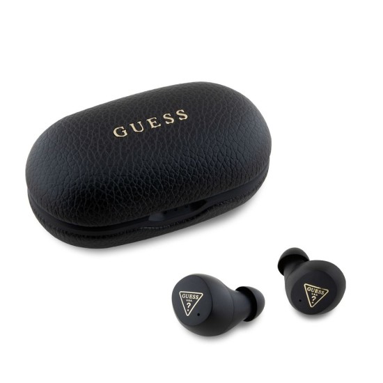 Căști Wireless TWS Guess PU Grained (ENC), Negre Căști Wireless TWS Guess PU Grained (ENC), Negre (Bakr, GUTWSPGTSPSK) by www.silkase.ro