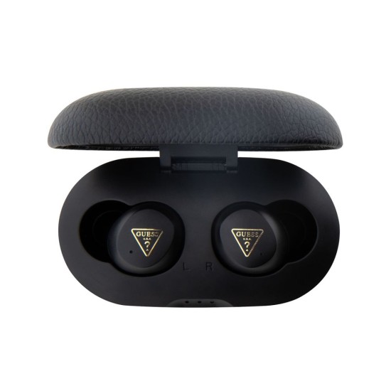 Căști Wireless TWS Guess PU Grained (ENC), Negre Căști Wireless TWS Guess PU Grained (ENC), Negre (Bakr, GUTWSPGTSPSK) by www.silkase.ro
