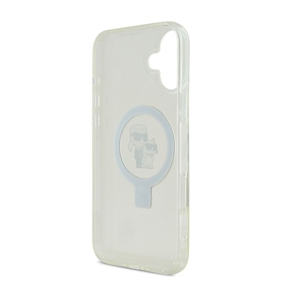 Husa Karl Lagerfeld Ringstand Karl and Choupette MagSafe pentru iPhone 16, Alba Husa Karl Lagerfeld Ringstand Karl and Choupette MagSafe pentru iPhone 16, Alba (Bakr, KLHMP16SHMRSKCH) by www.silkase.ro