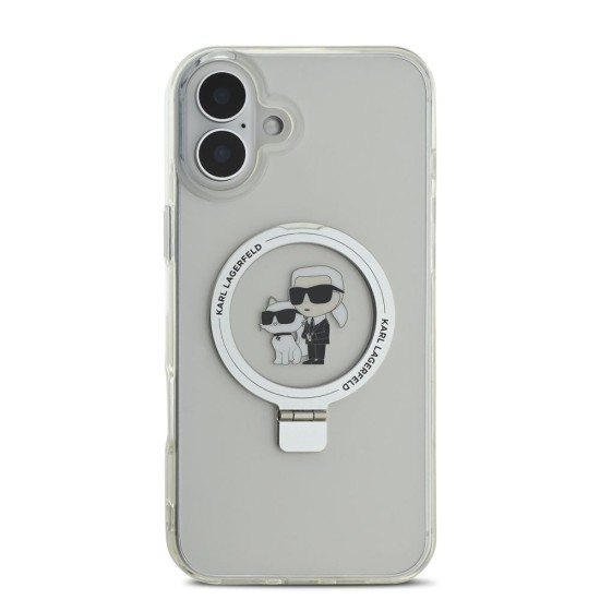 Husa Karl Lagerfeld Ringstand Karl and Choupette MagSafe pentru iPhone 16 Plus, Alba Husa Karl Lagerfeld Ringstand Karl and Choupette MagSafe pentru iPhone 16 Plus, Alba (Bakr, KLHMP16MHMRSKCH) by www.silkase.ro