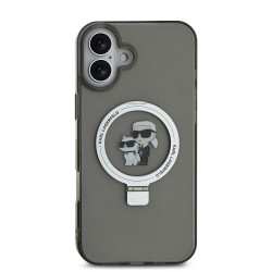 Husa Karl Lagerfeld Ringstand Karl and Choupette MagSafe pentru iPhone 16 Plus, Neagra Husa Karl Lagerfeld Ringstand Karl and Choupette MagSafe pentru iPhone 16 Plus, Neagra