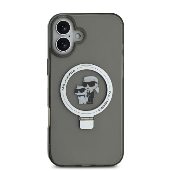 Husa Karl Lagerfeld Ringstand Karl and Choupette MagSafe pentru iPhone 16 Plus, Neagra Husa Karl Lagerfeld Ringstand Karl and Choupette MagSafe pentru iPhone 16 Plus, Neagra (Bakr, KLHMP16MHMRSKCK) by www.silkase.ro