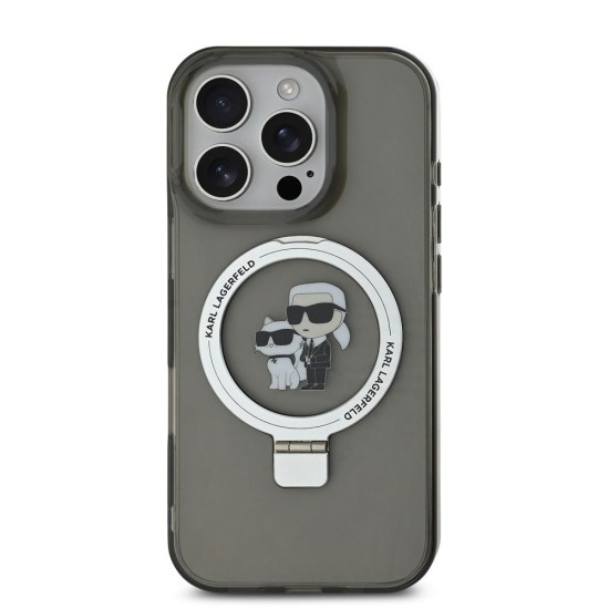 Husa Karl Lagerfeld Ringstand Karl and Choupette MagSafe pentru iPhone 16 Pro Max, Neagra Husa Karl Lagerfeld Ringstand Karl and Choupette MagSafe pentru iPhone 16 Pro Max, Neagra (Bakr, KLHMP16XHMRSKCK) by www.silkase.ro