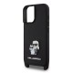 Husa Crossbody Karl Lagerfeld Saffiano Metal Karl and Choupette pentru iPhone 16, Neagra Husa Crossbody Karl Lagerfeld Saffiano Metal Karl and Choupette pentru iPhone 16, Neagra (Bakr, KLHCP16SSAKCPBK) by www.silkase.ro