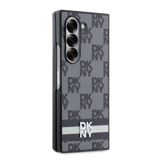 Husă DKNY din Piele Ecologică cu Model în Carouri și Dungi pentru Samsung Galaxy Z Fold 6, Negru Husă DKNY din Piele Ecologică cu Model în Carouri și Dungi pentru Samsung Galaxy Z Fold 6, Negru (Bakr, DKHCZFD6PCPTSSK) by www.silkase.ro