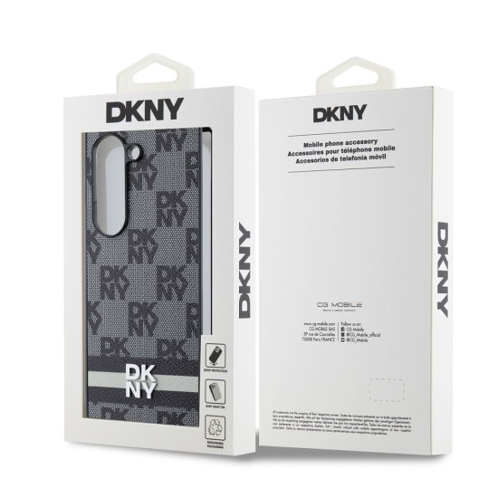 Husă DKNY din Piele Ecologică cu Model în Carouri și Dungi pentru Samsung Galaxy Z Fold 6, Negru Husă DKNY din Piele Ecologică cu Model în Carouri și Dungi pentru Samsung Galaxy Z Fold 6, Negru (Bakr, DKHCZFD6PCPTSSK) by www.silkase.ro