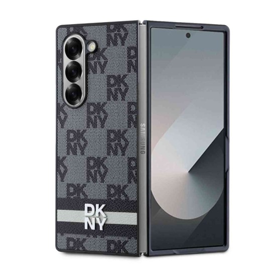 Husă DKNY din Piele Ecologică cu Model în Carouri și Dungi pentru Samsung Galaxy Z Fold 6, Negru Husă DKNY din Piele Ecologică cu Model în Carouri și Dungi pentru Samsung Galaxy Z Fold 6, Negru (Bakr, DKHCZFD6PCPTSSK) by www.silkase.ro