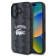 Husa Lacoste Blend Monogram MagSafe pentru iPhone 16, Neagra (Bakr, LCHMP16SPIGK) by www.silkase.ro