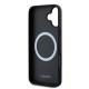 Husa Lacoste Blend Monogram MagSafe pentru iPhone 16, Neagra (Bakr, LCHMP16SPIGK) by www.silkase.ro