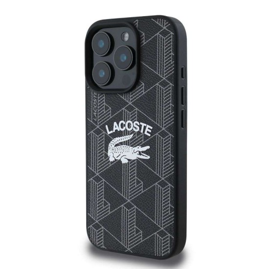 Husa Lacoste Blend Monogram MagSafe pentru iPhone 16 Pro, Neagra Husa Lacoste Blend Monogram MagSafe pentru iPhone 16 Pro, Neagra (Bakr, LCHMP16LPIGK) by www.silkase.ro