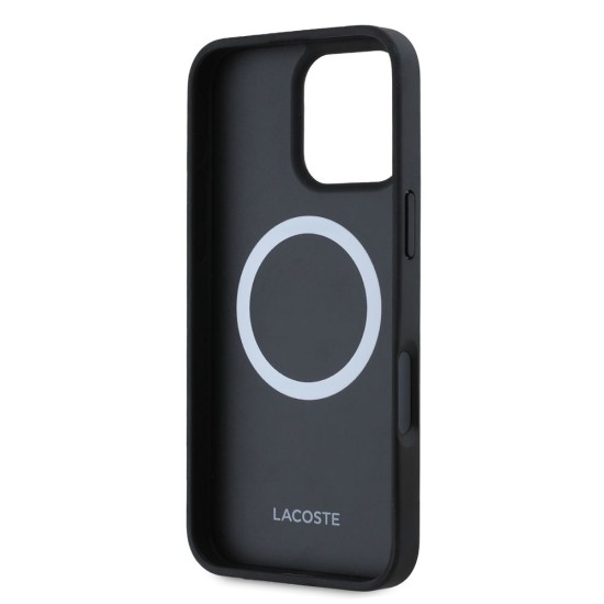 Husa Lacoste Blend Monogram MagSafe pentru iPhone 16 Pro, Neagra Husa Lacoste Blend Monogram MagSafe pentru iPhone 16 Pro, Neagra (Bakr, LCHMP16LPIGK) by www.silkase.ro