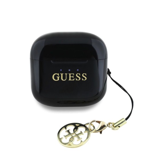 Căști Wireless TWS Guess Classic Logo Charm, Negre Căști Wireless TWS Guess Classic Logo Charm, Negre (Bakr, GUTWSXMCCLK) by www.silkase.ro
