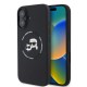 Husa Karl Lagerfeld Liquid Silicone K&CH Heads MagSafe pentru iPhone 16, Neagra (Bakr, KLHMP16SSKCHTCK) by www.silkase.ro