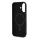 Husa Karl Lagerfeld Liquid Silicone K&CH Heads MagSafe pentru iPhone 16, Neagra (Bakr, KLHMP16SSKCHTCK) by www.silkase.ro