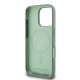 Husa Karl Lagerfeld Liquid Silicone K&CH Heads MagSafe pentru iPhone 16 Pro, Kaki (Bakr, KLHMP16LSKCHTCA) by www.silkase.ro