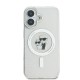 Husa Karl Lagerfeld IML Glitter Karl and Choupette MagSafe pentru iPhone 16, Transparenta (Bakr, KLHMP16SHGKCNOT) by www.silkase.ro