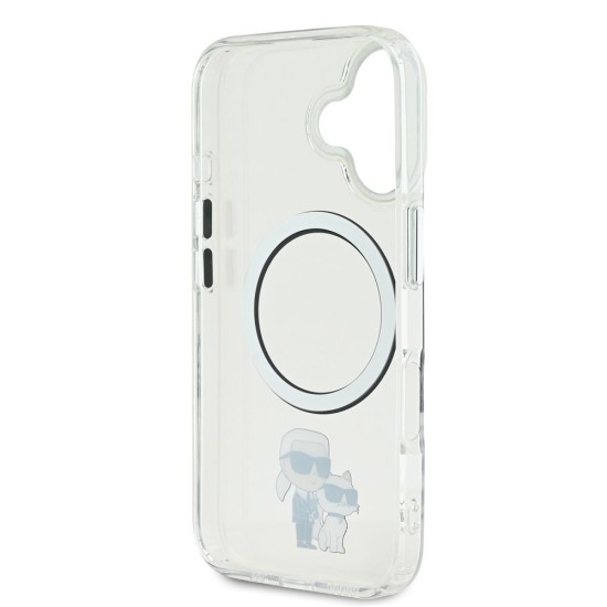 Husa Karl Lagerfeld IML Karl and Choupette MagSafe pentru iPhone 16 Plus, Transparenta Husa Karl Lagerfeld IML Karl and Choupette MagSafe pentru iPhone 16 Plus, Transparenta (Bakr, KLHMP16MHNKCIT) by www.silkase.ro