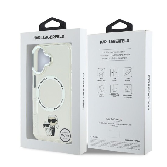 Husa Karl Lagerfeld IML Karl and Choupette MagSafe pentru iPhone 16 Plus, Transparenta Husa Karl Lagerfeld IML Karl and Choupette MagSafe pentru iPhone 16 Plus, Transparenta (Bakr, KLHMP16MHNKCIT) by www.silkase.ro