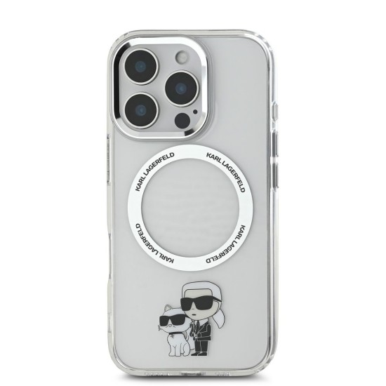 Husa Karl Lagerfeld IML Karl and Choupette MagSafe pentru iPhone 16 Pro Max, Transparenta Husa Karl Lagerfeld IML Karl and Choupette MagSafe pentru iPhone 16 Pro Max, Transparenta (Bakr, KLHMP16XHNKCIT) by www.silkase.ro
